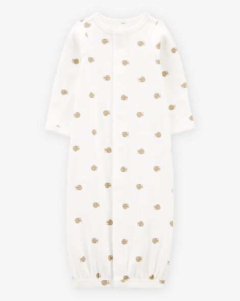  Product image 1 of Baby Preemie Snail Cotton Sleeper Gown