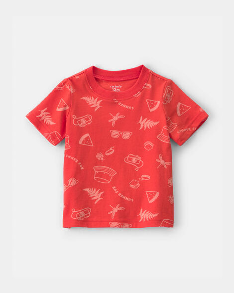 baby boy summer tee - orange