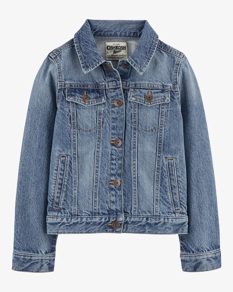 Girls Denim Jacket - Medium Wash