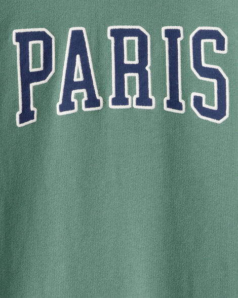 Kid Paris Long-Sleeve Cotton Dress - Green