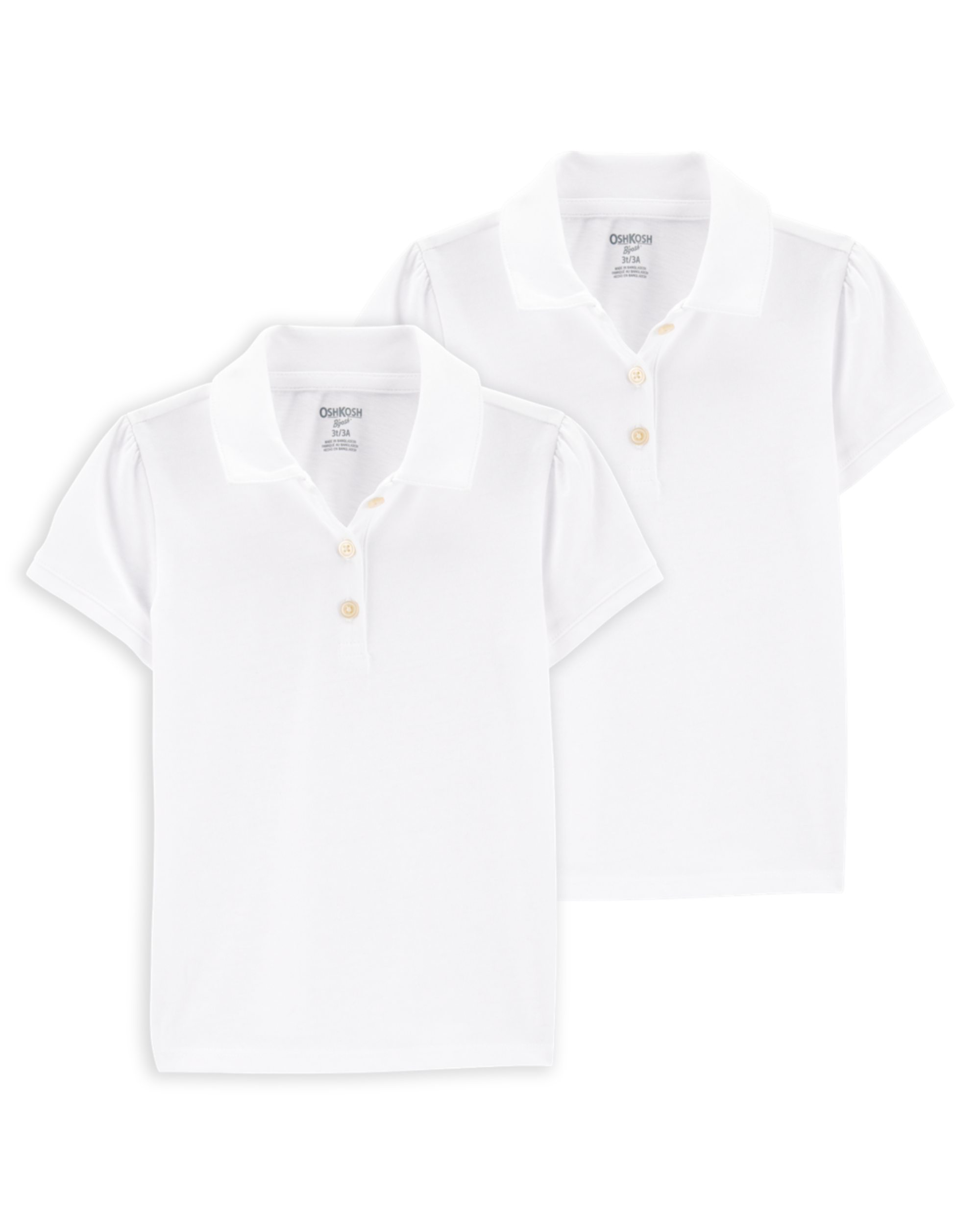 Toddler -Pack Pique Uniform Polo Shirts