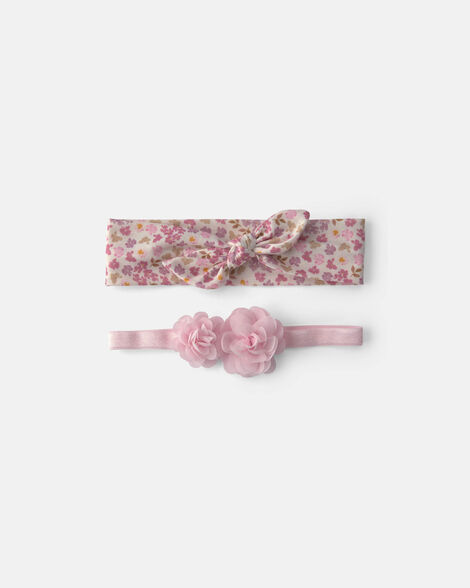 Baby Girl 2-Pack Floral Headwraps