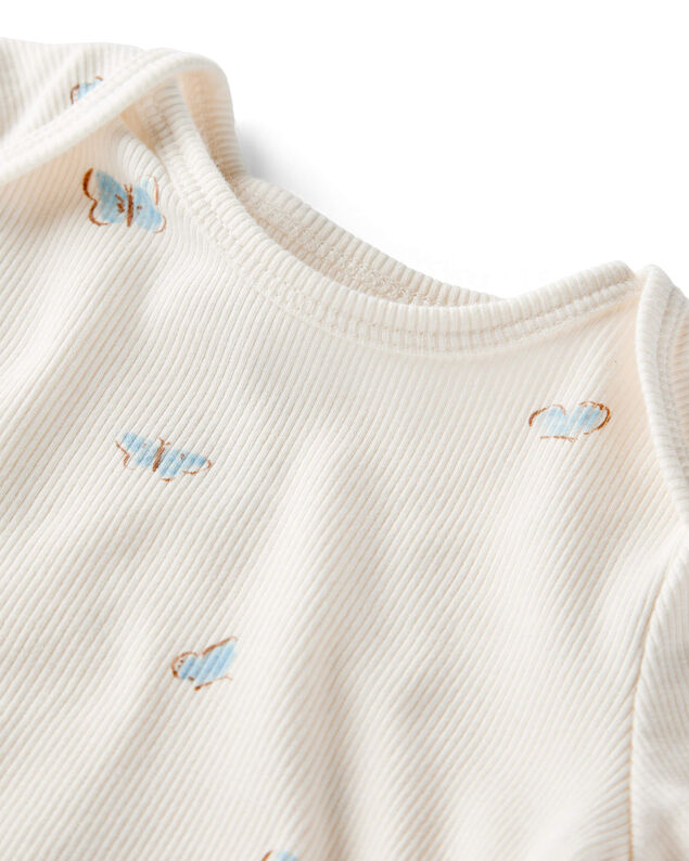 Product image 2 of Baby 2-Piece Organic Cotton Ribbed Knit Set in Butterfly Breeze Print
