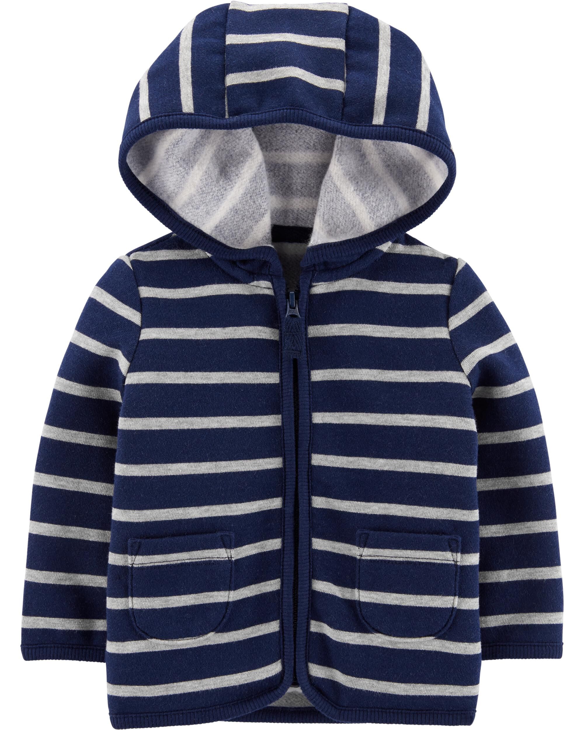fleece lined cardigan baby