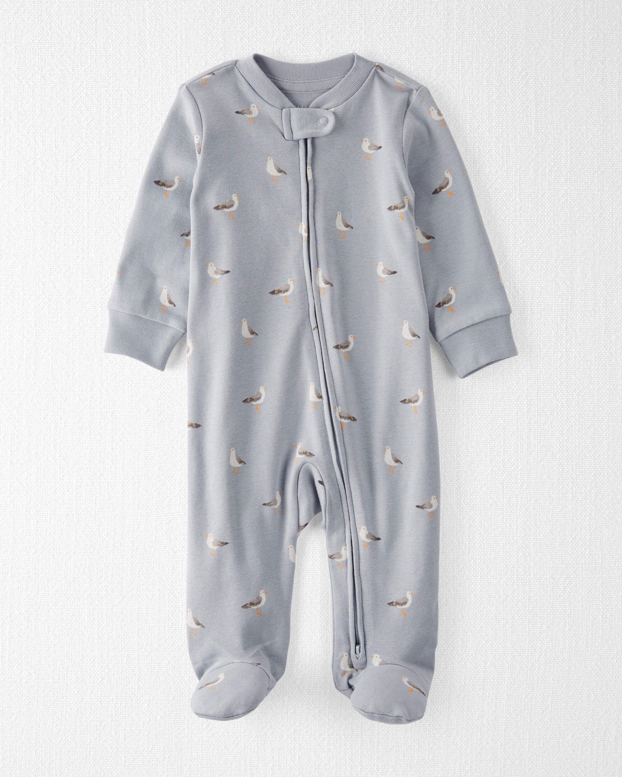 Little Planet Baby Organic Cotton Sleep & Play Pajamas 3M Seagull