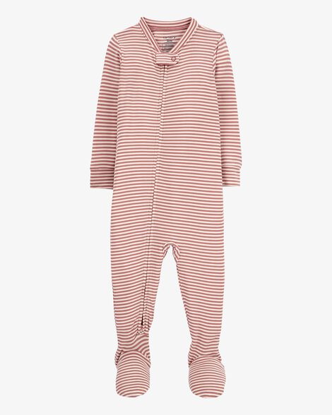  Product image 1 of Toddler 1-Piece Striped PurelySoft Footie Pajamas