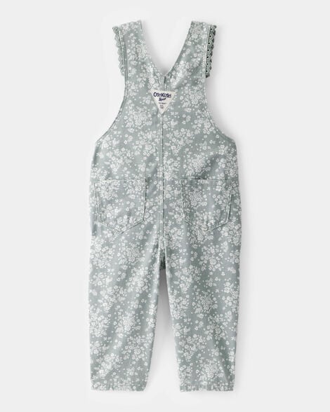 Product image 2 of Baby Floral Print Overalls - Green