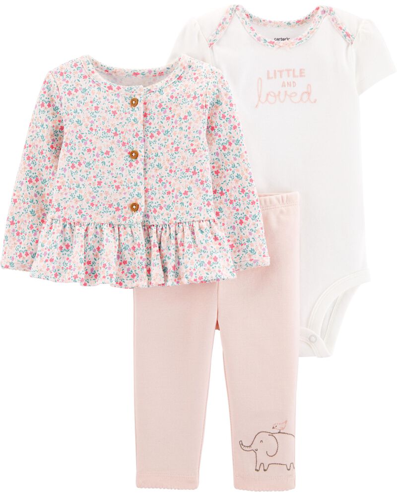 3 Piece Little Cardigan Set Carters Com