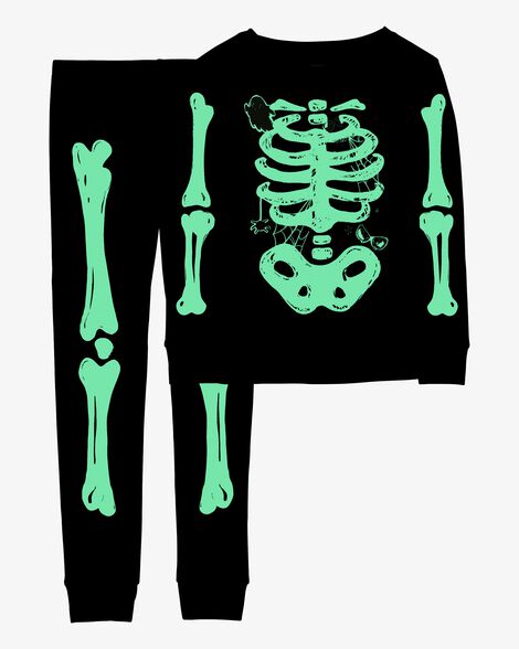  Product image 2 of Kid 2-Piece Glow Skeleton 100% Snug Fit Cotton Pajamas