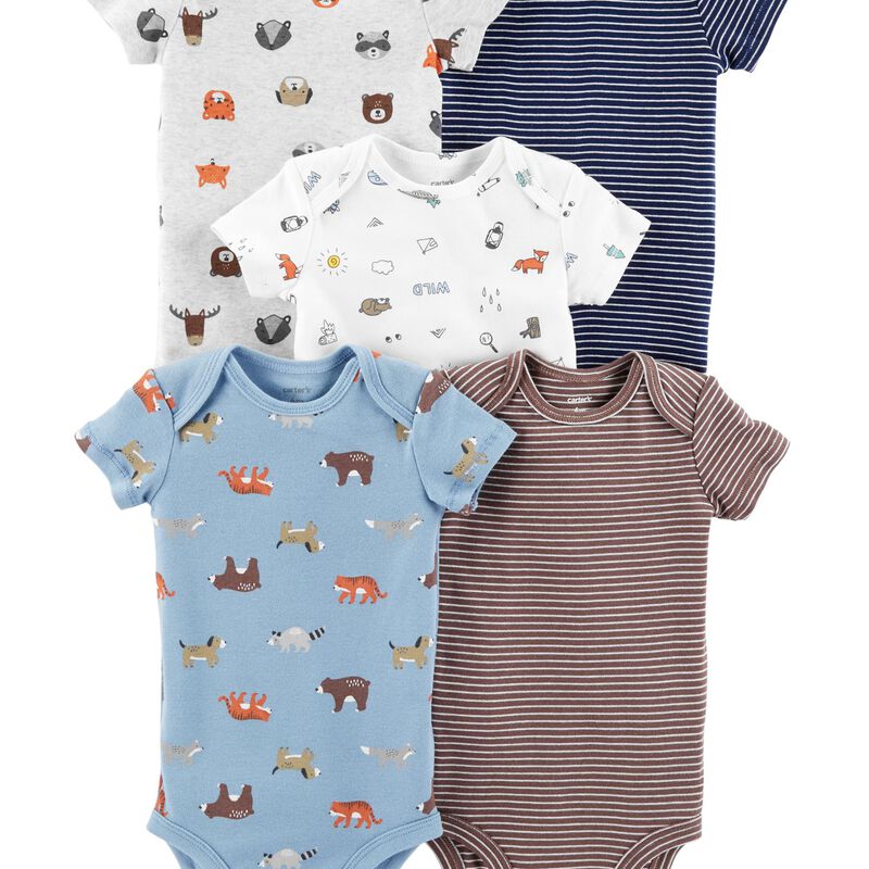 5Pack Animal Original Bodysuits