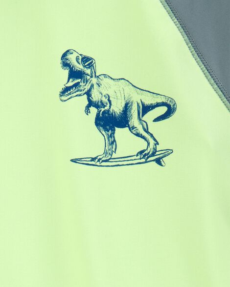 Product image 4 of Kid 2-Piece Dinosaur Rashguard & Swim Trunk Set