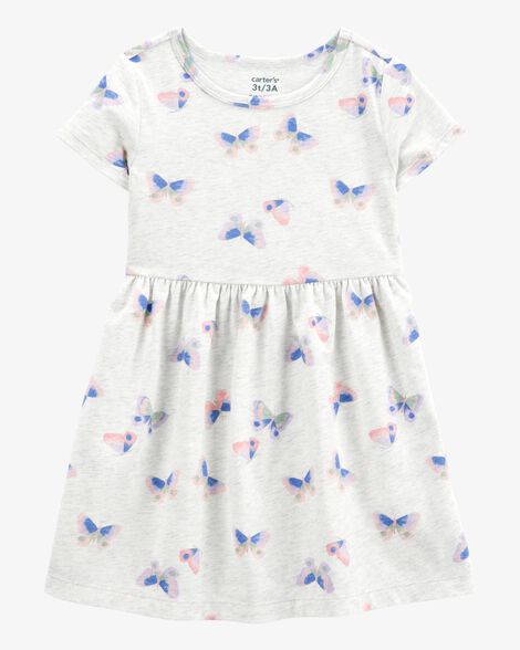  Product image 1 of Toddler Butterfly Print Short-Sleeve Dress