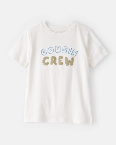 toddler boy cousin crew short-sleeve graphic tee -white