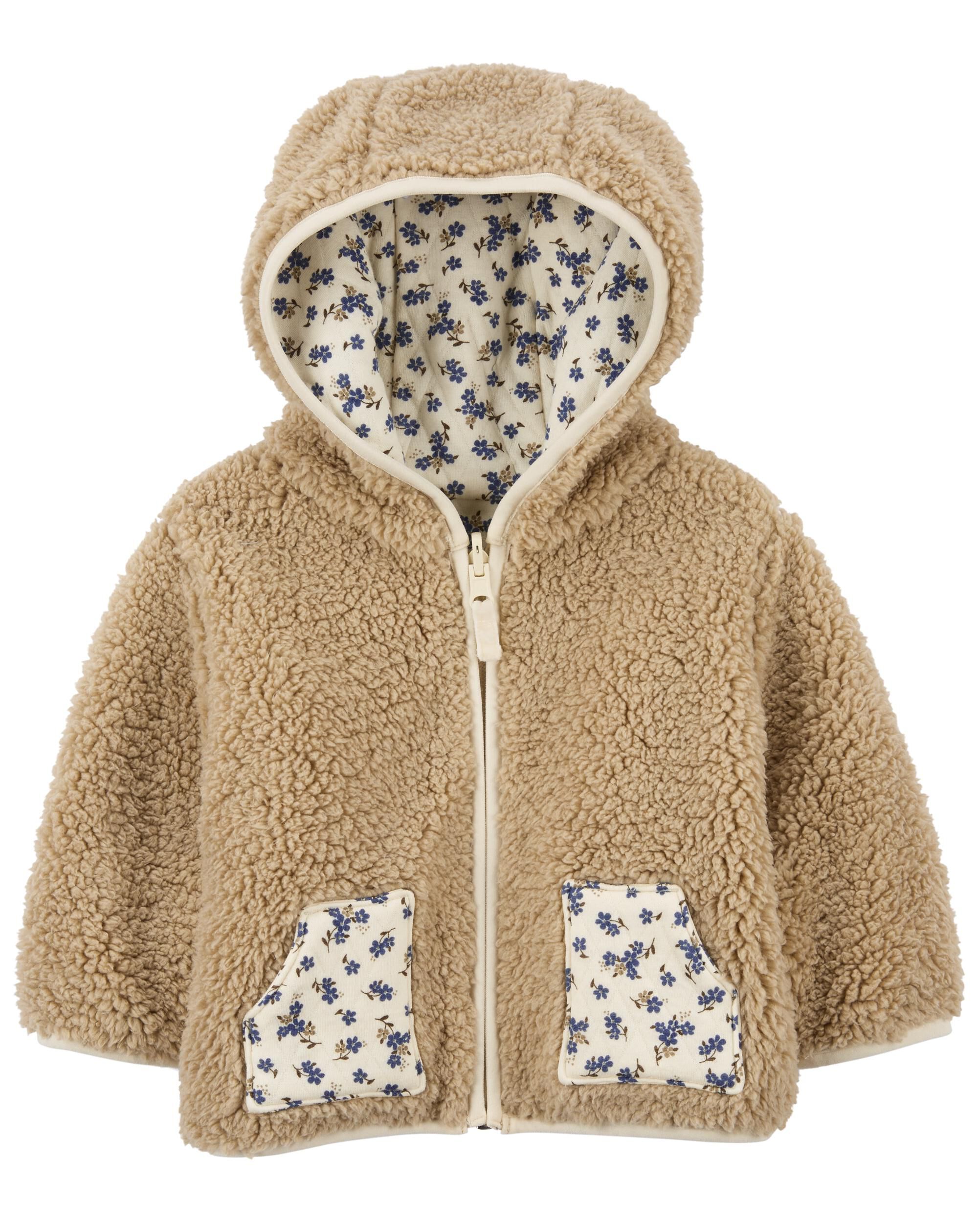 Baby 2 In 1 Sherpa Lined Reversible Jacket
