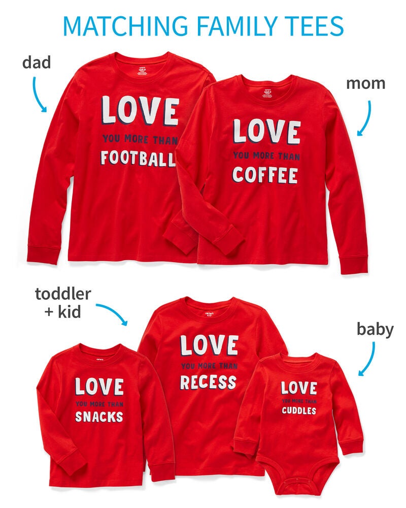 Family Matching Valentines Day Tees Carters Com Shop for a wide range of lingerie, underwear, novelty and romantic gifts. family matching valentines day tees