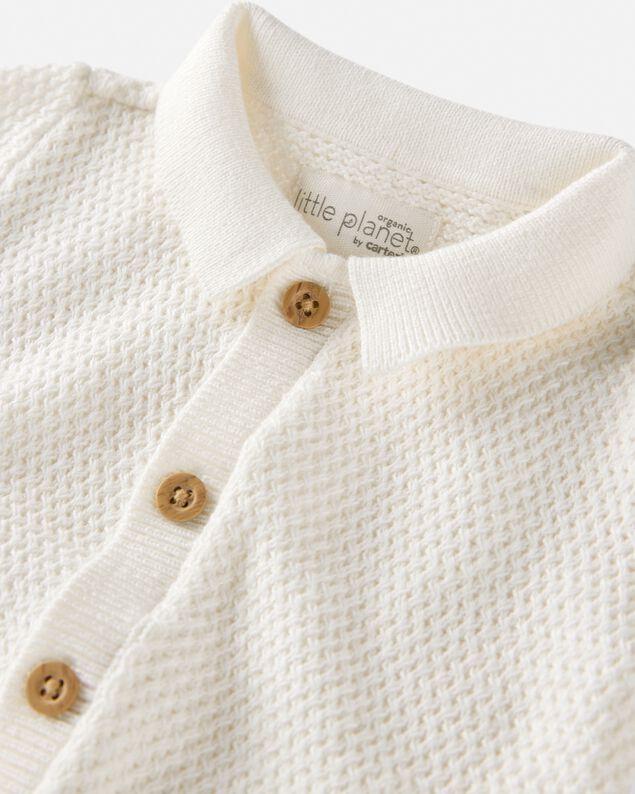 Product image 2 of Baby Organic Cotton Sweater Knit Romper