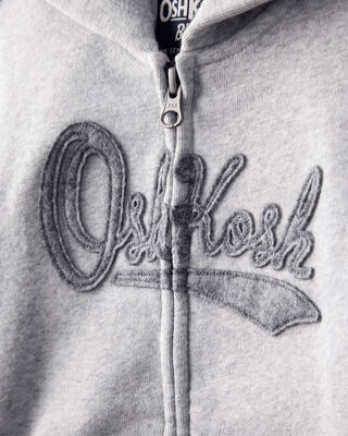 Product image 2 of Toddler Boy OshKosh Fleece Logo Zip Jacket - Grey