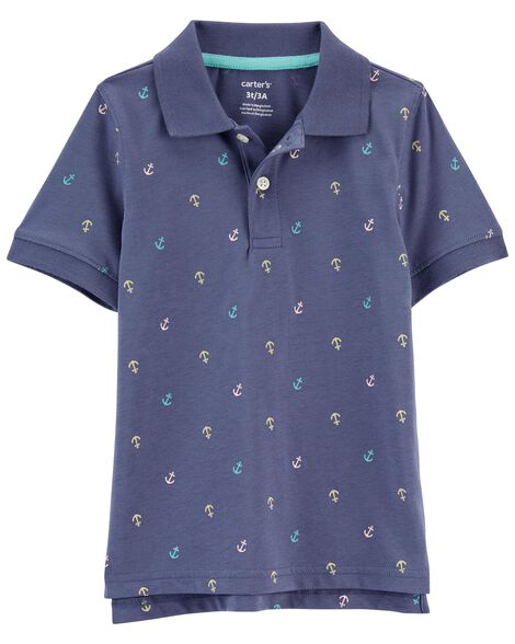  Product image 1 of Toddler Schiffli Jersey Polo Shirt