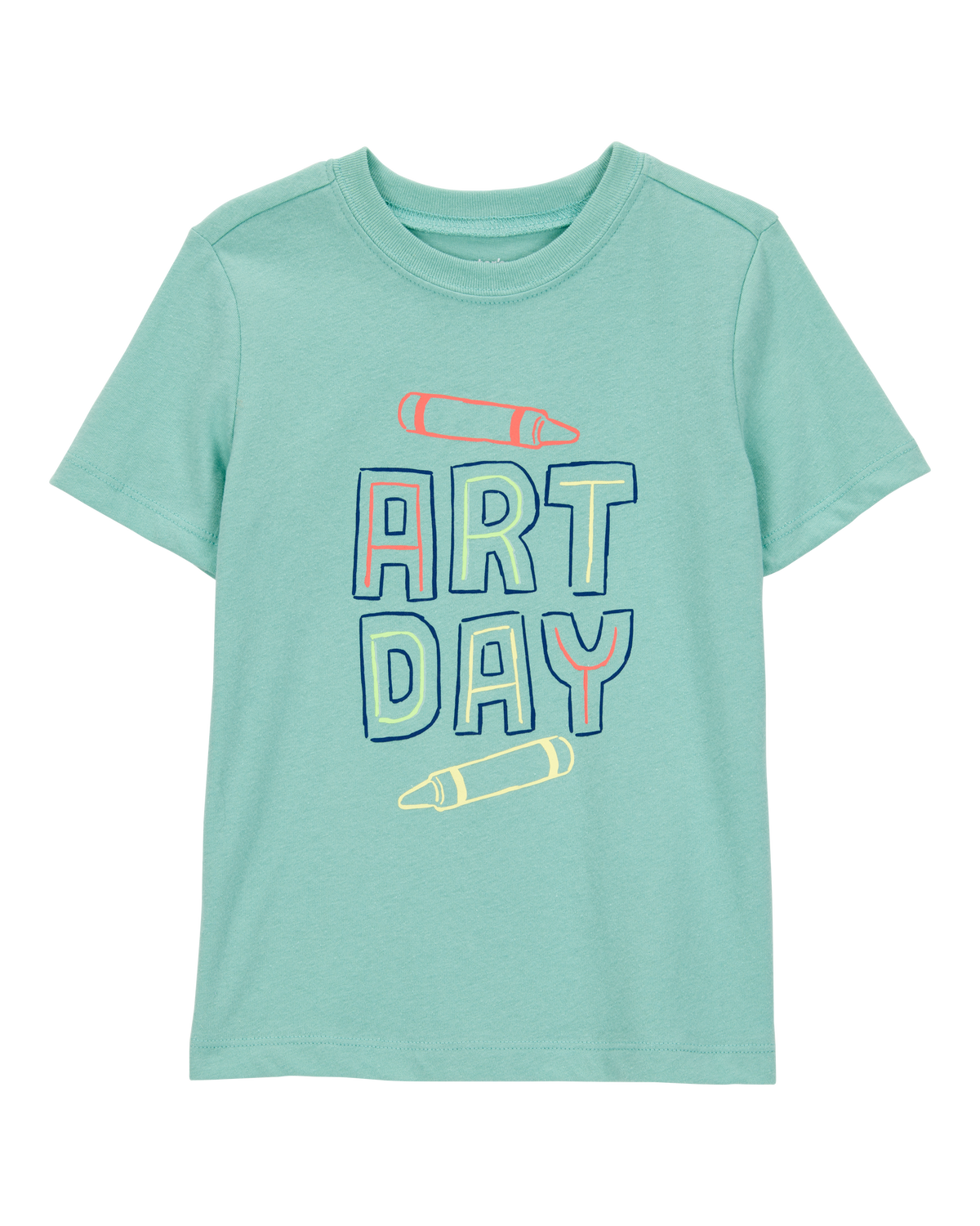 （お得な特別割引価格） Toddler Art Day Short-Sleeve Graphic Tee - Teal - Carter's 乳液・ミルク