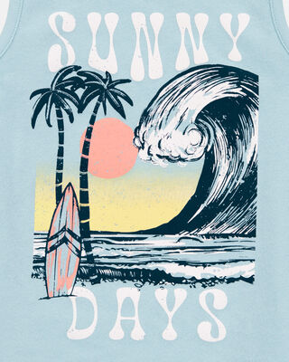 Product image 2 of Baby Wave Graphic Tank - Blue