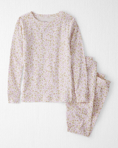 Girls Organic Cotton Pajamas in Botanic Muse Print