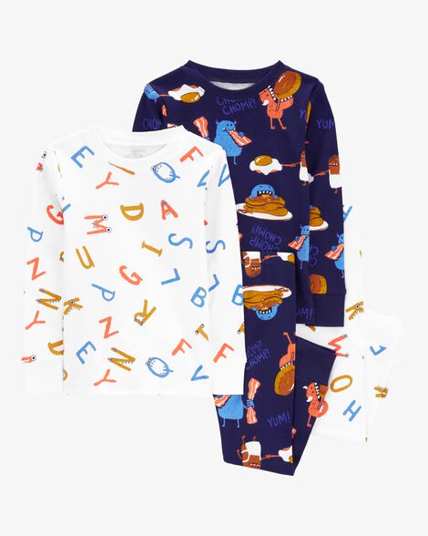  Product image 1 of Toddler 4-Piece Monster 100% Snug Fit Cotton Pajamas