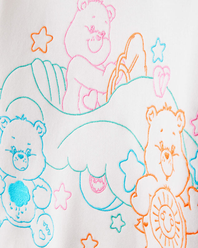 Product image 2 of Girls Care Bears Long-Sleeve Pullover Hoodie - White