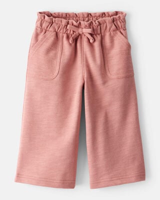 Baby Girl 100% Cotton Wide-Leg Pants - Blue