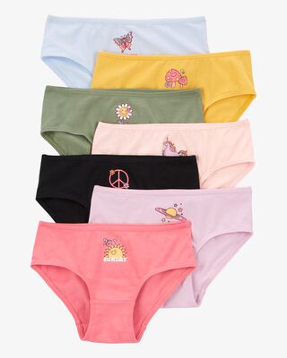 Product image 1 of Kid 7-Pack Weekdays Hipster Stretch Cotton Undies