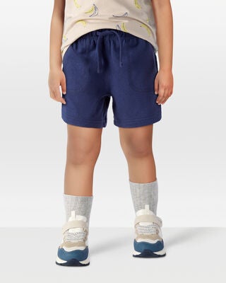Product image 2 of Toddler Pull-On French Terry Shorts - Navy