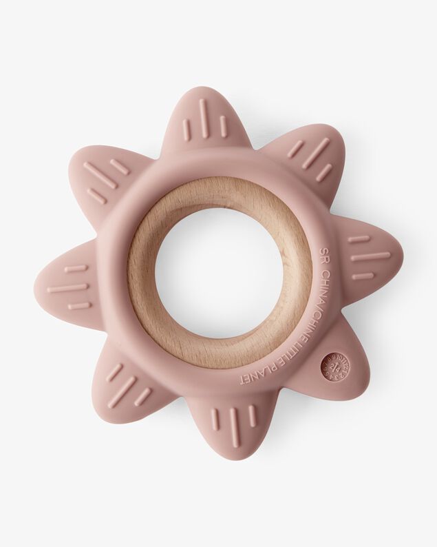 Product image 2 of Little Planet Silicone & Wood Teether - Pink