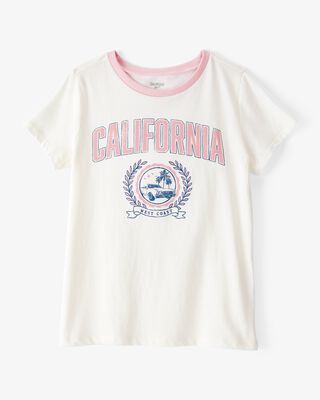 Product image 1 of Kid California Short-Sleeve Graphic Tee - White