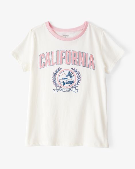  Product image 1 of Kid California Short-Sleeve Graphic Tee - White