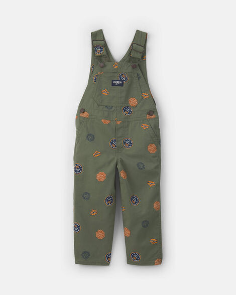 Toddler Patch Logo Overalls - Green
