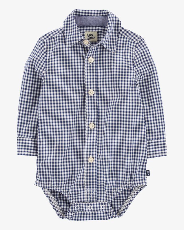Product image 2 of Baby Gingham Print Button-Front Bodysuit