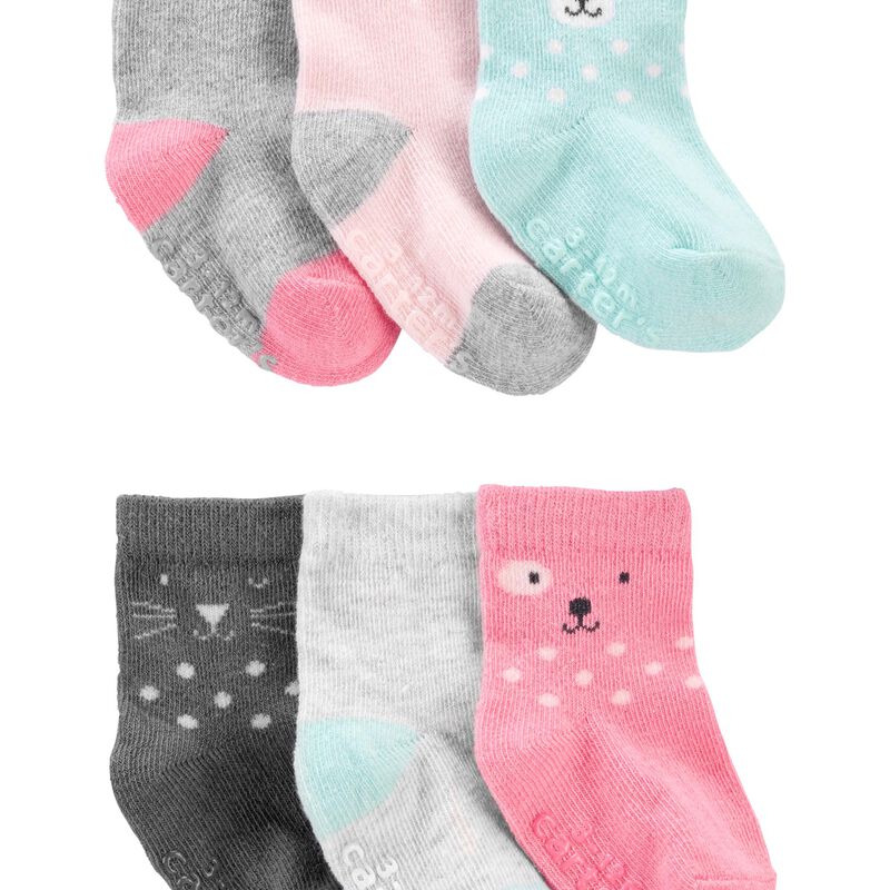Multi Baby 6Pack Crew Socks