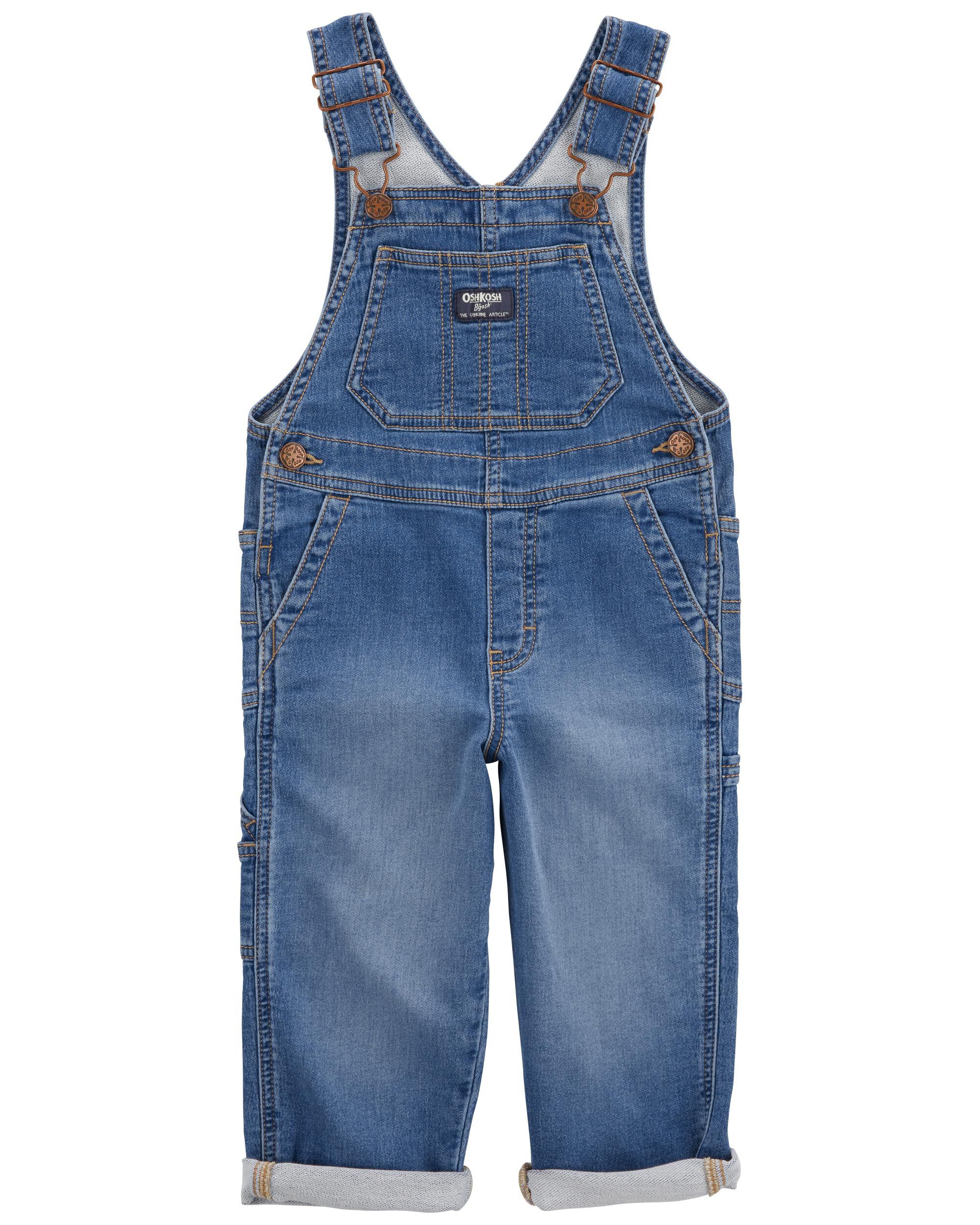 Toddler Stretch Denim Overalls
