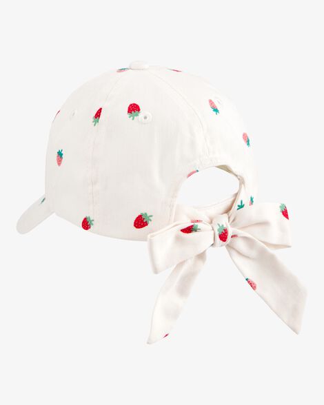  Product image 2 of Kid Strawberry Print Bow Baseball Cap