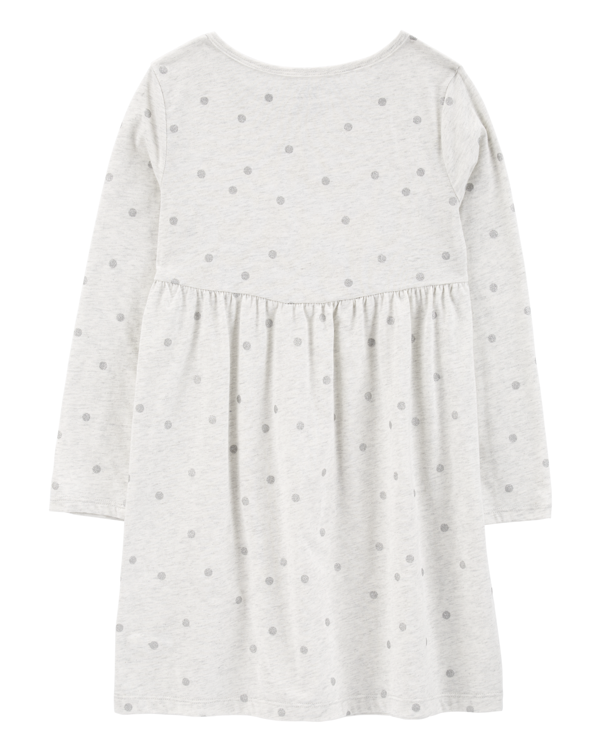 パーティードレス llic Dotted Jersey Dress Kid Glitter Polka Dot Long-Sleeve Jersey Dress - Carter's