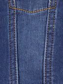 Dark Wash - Baby Classic Knit-Like Denim Jacket, Selected