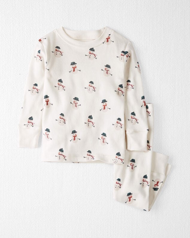 Baby Girl Peppermint Print DreamPlush Long-Sleeve Snug Fit 1-Piece Pajamas - Pink