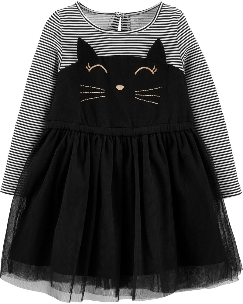 Striped Cat Jersey Dress Carters Com
