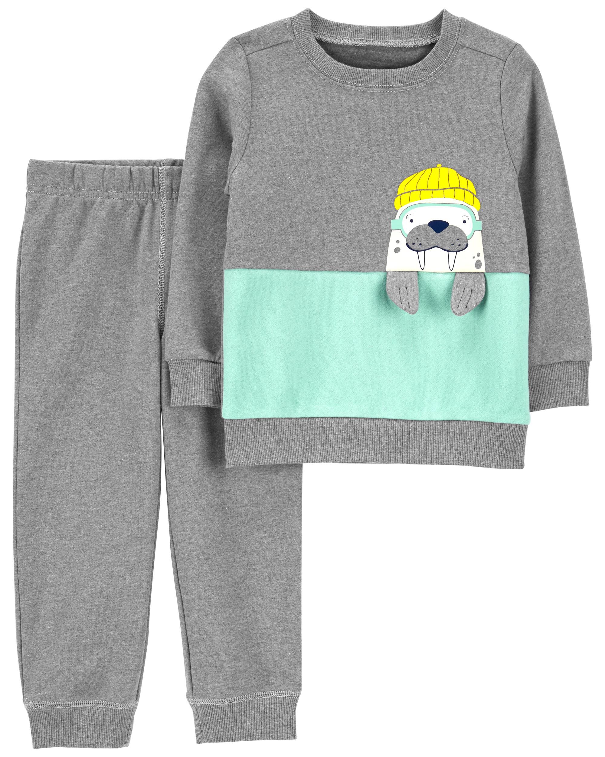 2 Piece Walrus Fleece Top Jogger Set Carter s Carter s