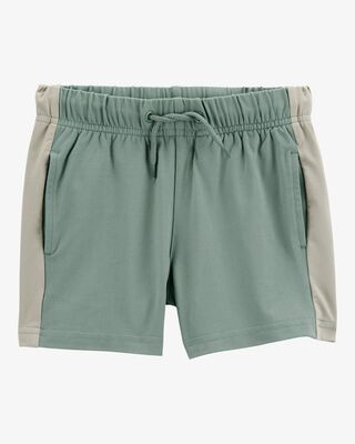 Product image 1 of Toddler Colorblock Pull-On Active Shorts - Green