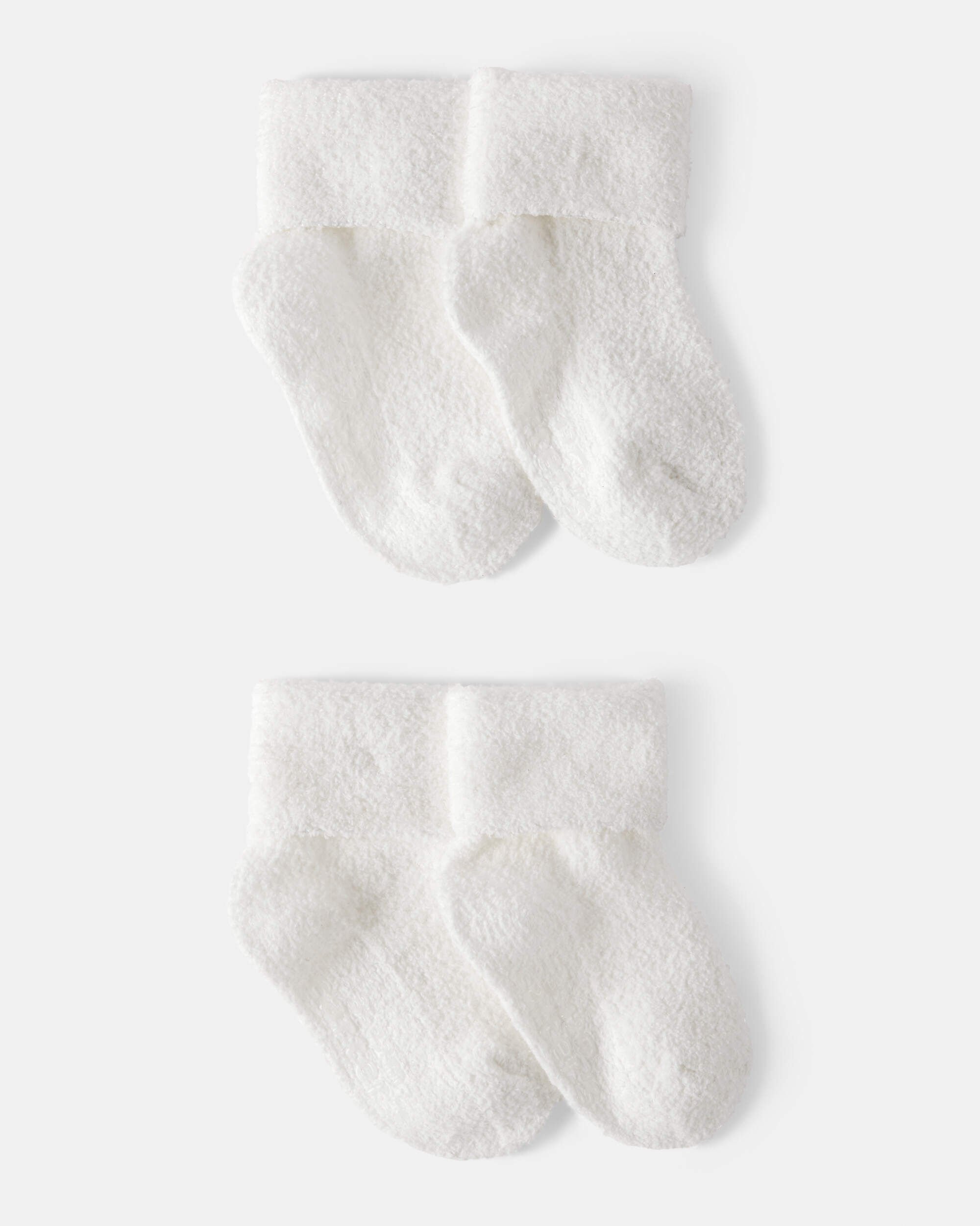 Baby 4-Pack Foldover Chenille Booties - Carter's | Carter's
