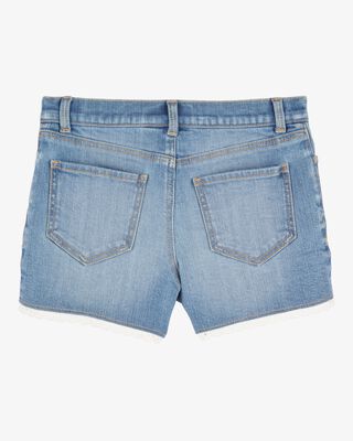 Product image 2 of Kid Eyelet Hem Iconic Denim Short - Ozone Wash