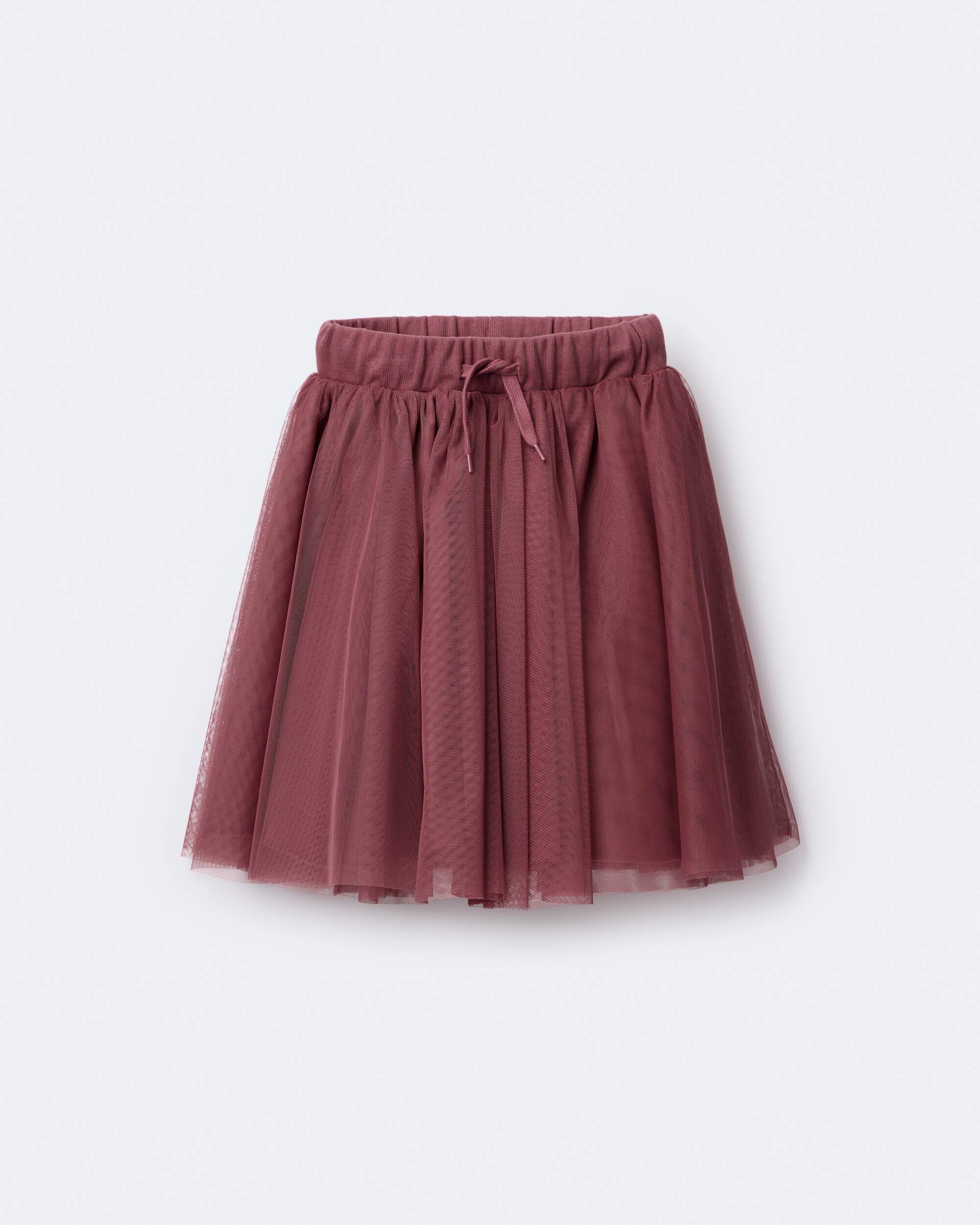 Otter Avenue Toddler Girl Avenue Twirl Midi Skirt with Tulle 12M Burgundy 16$