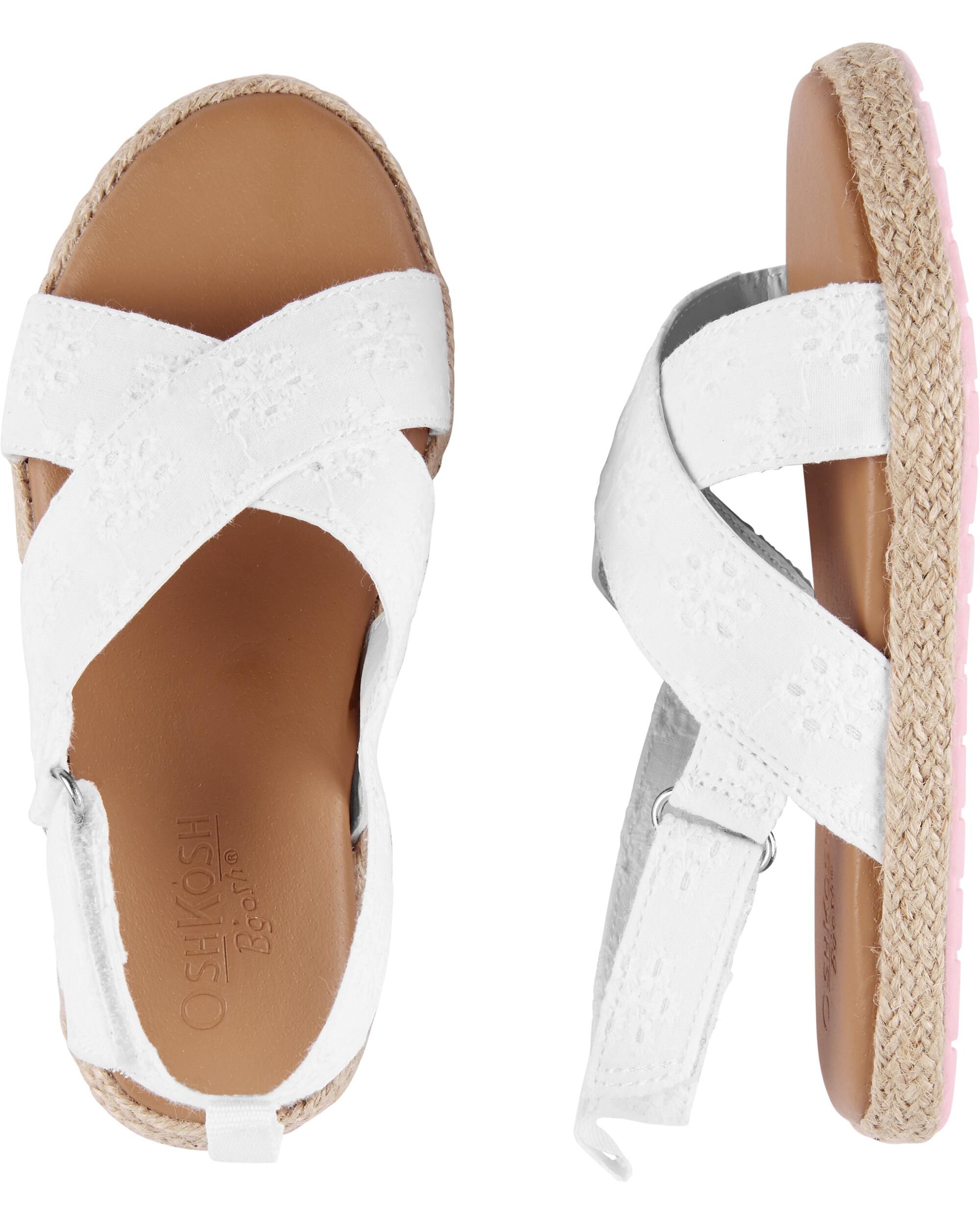 carter's white sandals