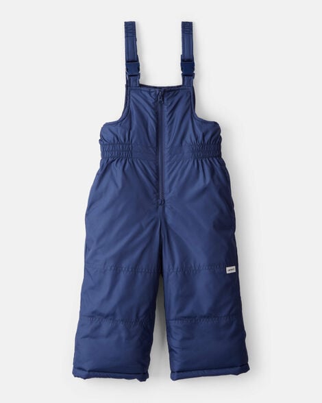 toddler overall snow bibs - navy
