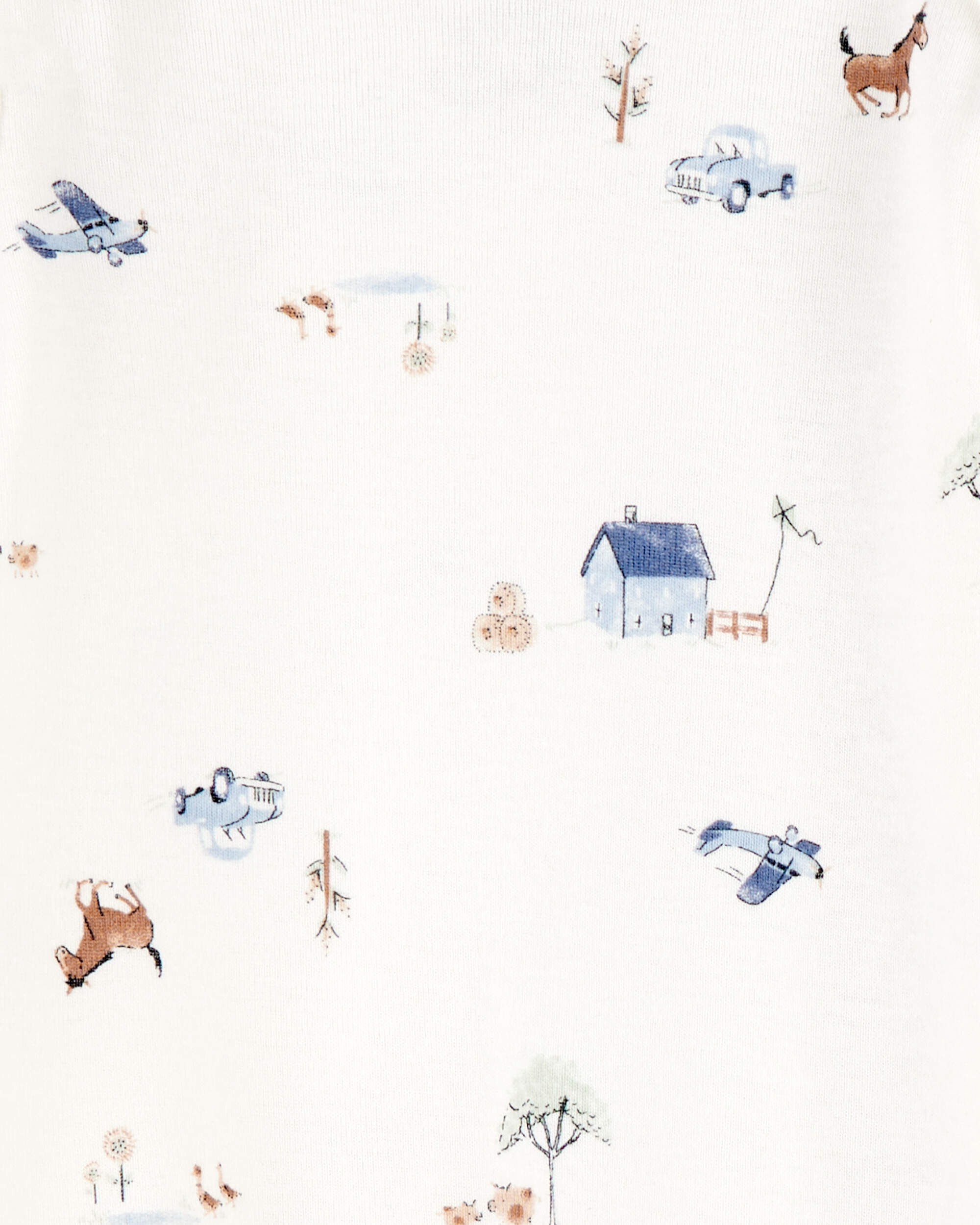 Baby 2-Pack Sleeper Gowns - Blue/White